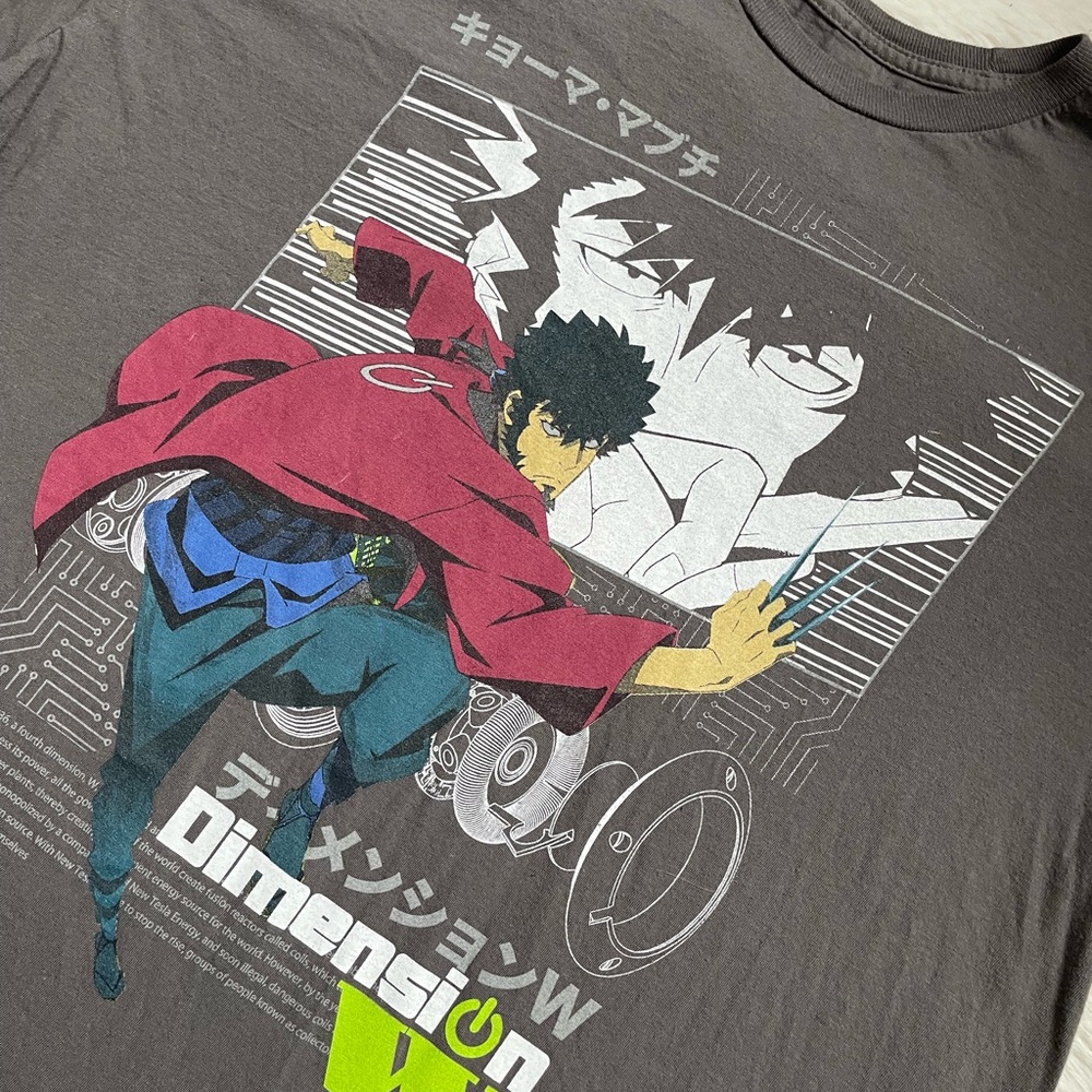 Funimation Dimension W anime gray short sleeve tee